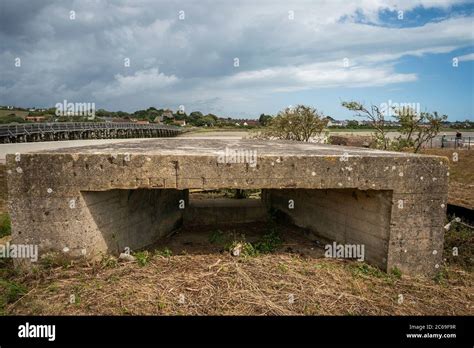 World War Two Gun Emplacement Overlooking The River Adur Near Shoreham