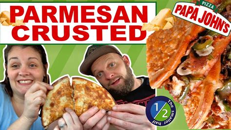 Papa Johns Parmesan Crusted Papadia Review Philly Cheesesteak Youtube