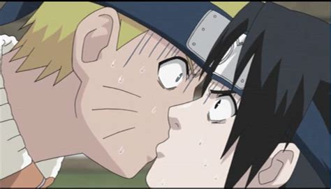 The First Kiss Sasuke X Naruto