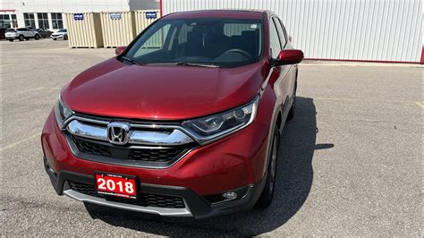 2018 Honda Cr V Ex In Molten Lava Pearl At Brantford Honda Youtube