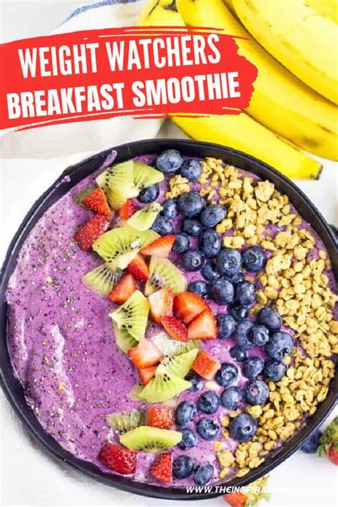 Place the spicy mayo into the centre of the bowl. Weight Watchers Breakfast Smoothie Bowl · The Inspiration Edit