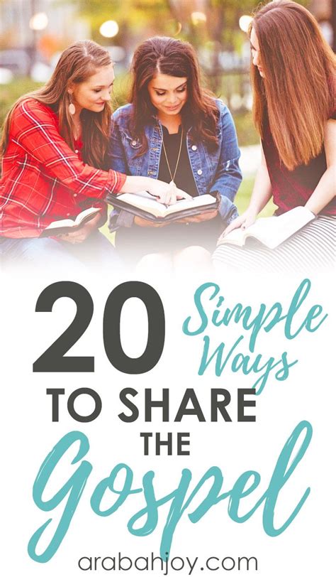 20 Simple Ways To Share The Gospel