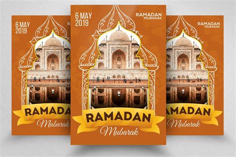 Ramadan Mubarak Flyer Template Ramadan Kareem Ramadan Flyer