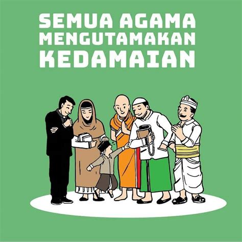 Poster Keragaman Agama Keberagaman Masyarakat Indonesia Pustekkom Riset