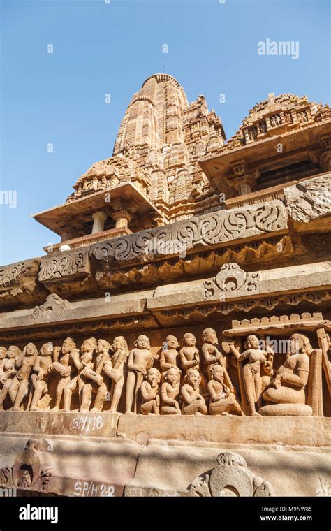 Carving Sculptures Khajuraho Group Monuments Hi Res Stock Photography