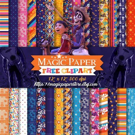 Coco Digital Paper Day Of The Dead Coco Digital Papers Coco