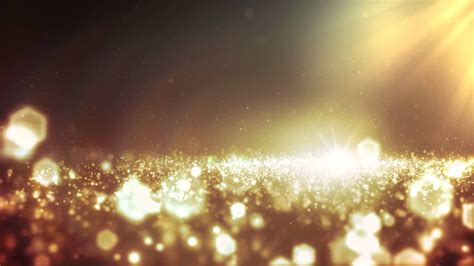 Footage Background Gold Bokeh And Lights Soul Music