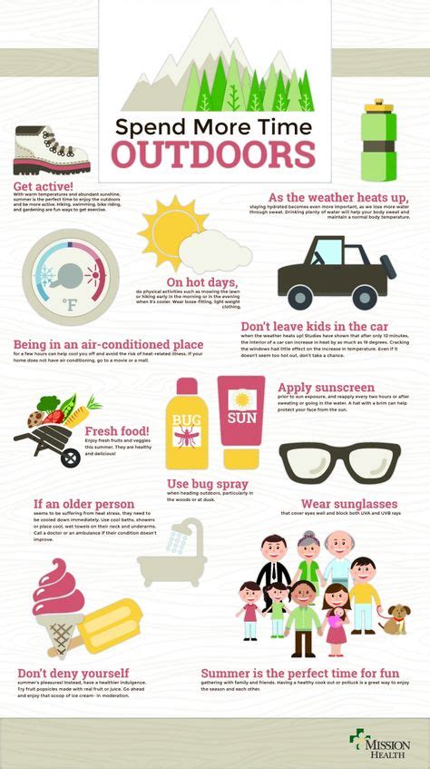 Spend More Time Outdoors Infographic Infographic Outdoor