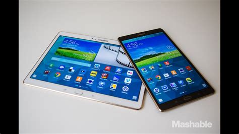Samsung Galaxy Tab S Vs Apples Ipad Air Review Mashable Youtube