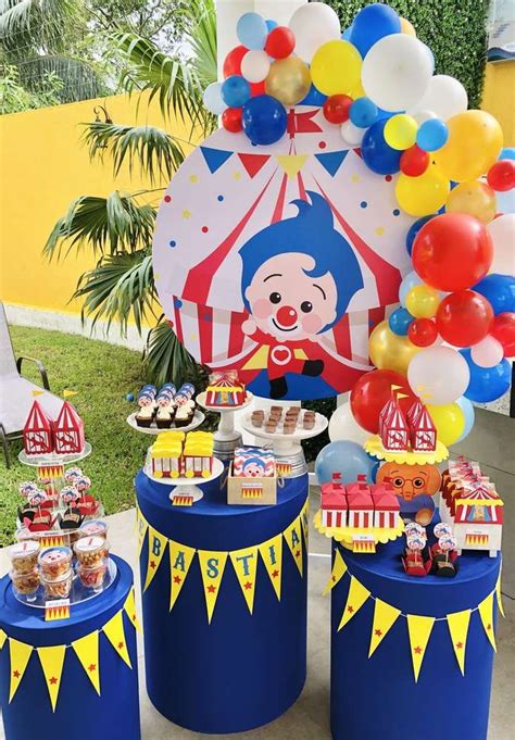 Plim Plim Children S Theme Party Happy Birthday Sam Circus Birthday