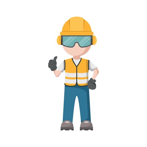Vector Design Of Personal Protective Equipment For Work Occupational