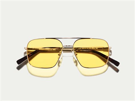 Shtarker In Gold Tinted Glasses Moscot Nyc Since 1915