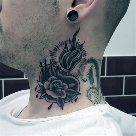 Paw prints with small heart tattoo. 100 Sacred Heart Tattoo Designs For Men - Religious Ink Ideas