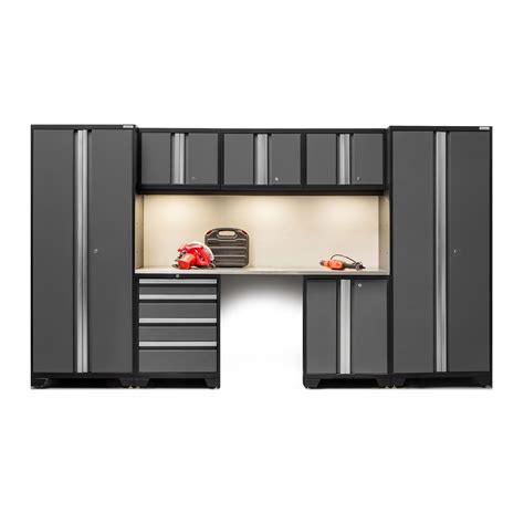 Newage Products Bold 30 Series 8 Piece Garage Storage Cabinet Set With