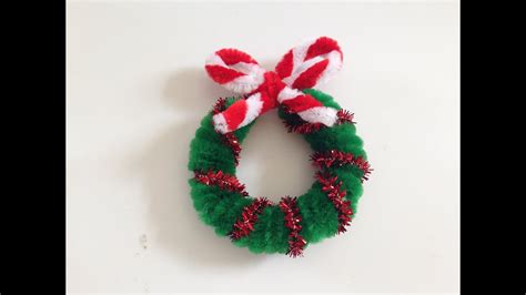 Pipe Cleaner Christmas Wreath 1  YouTube