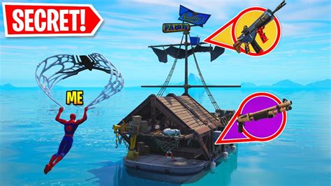 Secret Loot Boat Only Challenge Again In Fortnite Chapter 3 Youtube