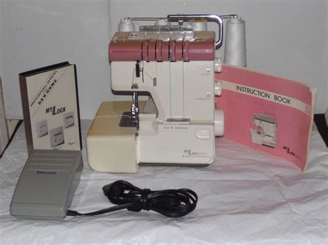 New Home My Lock 334d Serger Sewing Machine Instruction Manual And V