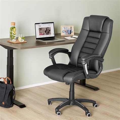 An ergonomic chair is best suited for office work as it offers highly adjustable features to best support different body types. Shop cheap Luxury office chair made of black artificial ...