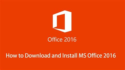 How To Download And Install MS Office YouTube
