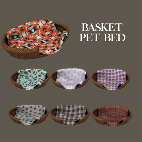 Basket Pet Bed At Leo Sims Sims 4 Updates