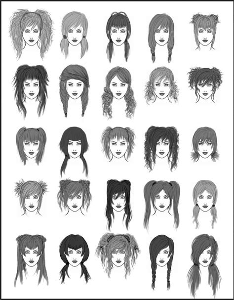 Quick hairstyles for layered hair. Women's Hair - Set 1 by dark-sheikah on deviantART | How ...