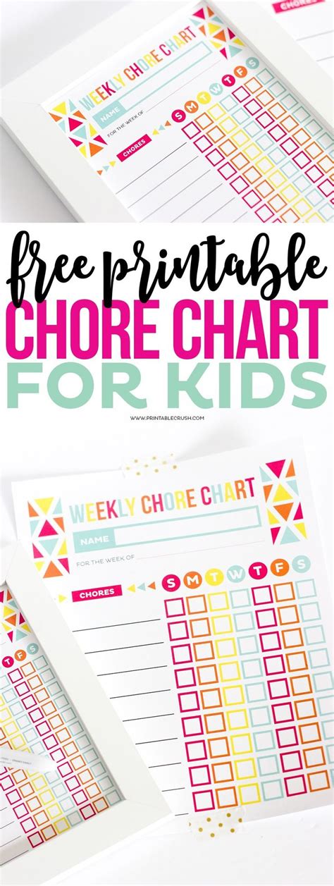 Editable Chore Chart For Kids Chore Chart Kids Free Printable Chore