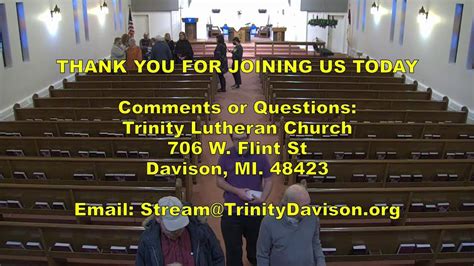 Worship Trinity Lutheran Church Davison Mi Sunday November 28