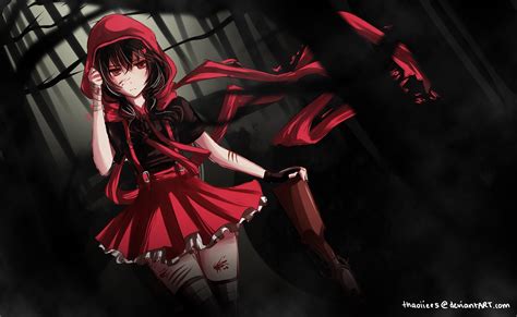 Wallpaper Red Anime 2560x1700 Girl With Sword Red Eyes Background