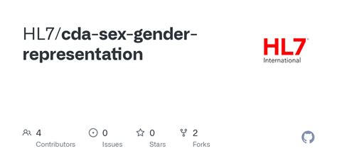github hl7 cda sex gender representation