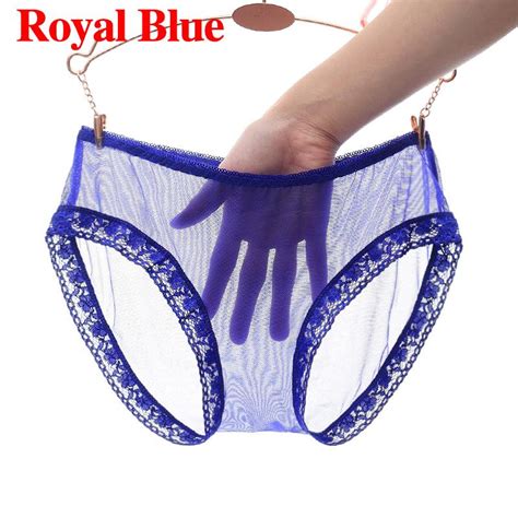 Womens Sissy See Through Mesh Underwear Panties Briefs Underpants Lace