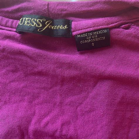Amazing Y2k Pink Guess Jeans Top Really Flattering Depop