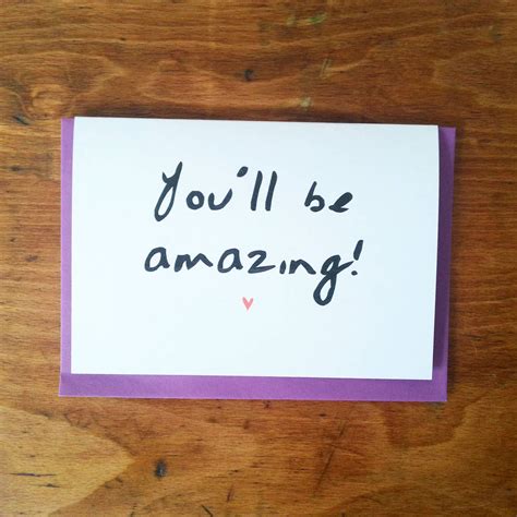 'you'll Be Amazing' Card By Witty Hearts | notonthehighstreet.com