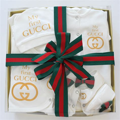 My First Gucci Inspired Newborn Baby Set Tianoor