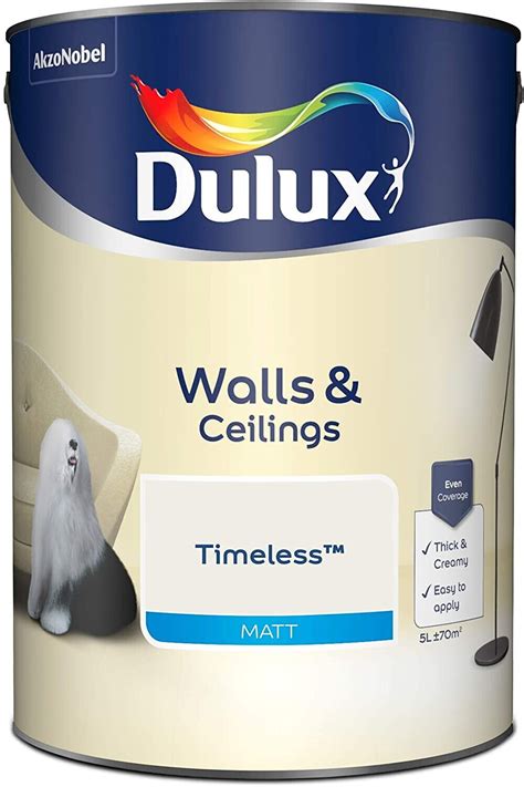 Buy Dulux Matt Emulsion Paint For Walls And Ceilings Timeless 5