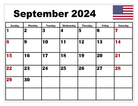 Free Printable September 2024 Calendar With Holidays 2024 Calendar