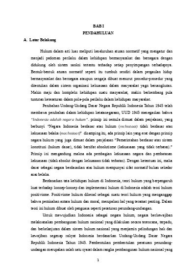 Top PDF Kajian Terhadap Jenis Dan Tata Urutan Peraturan Perundang