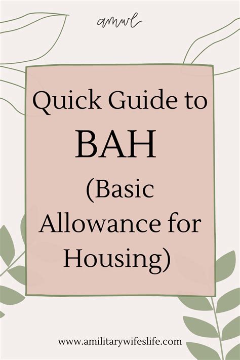 Quick Guide To Bah Basic Allowance For Housing Artofit