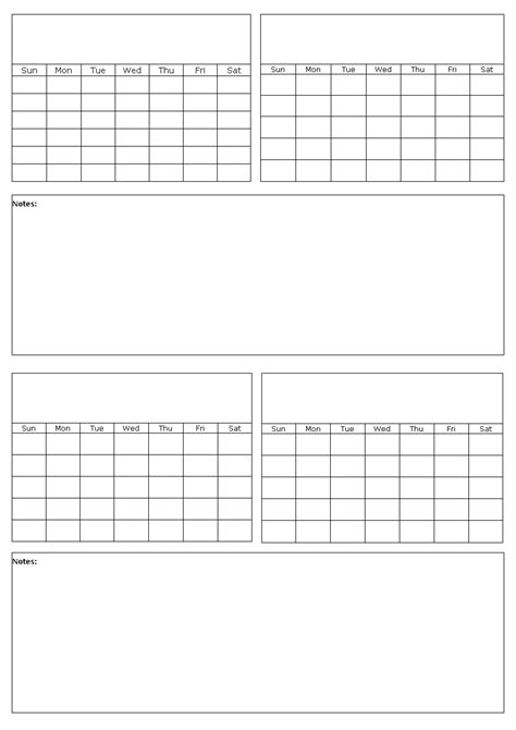 Printable 4 Month Calendar Template Example Calendar Printable 4