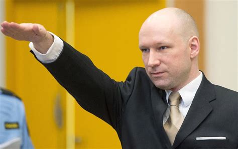 Oslo, 13 febbraio 1979) è un terrorista norvegese, conosciuto in quanto autore degli attentati del 22 luglio 2011 in norvegia, che hanno provocato la morte di settantasette persone. Anders Breivik Gets US$40,000 on Hitlers Birthday