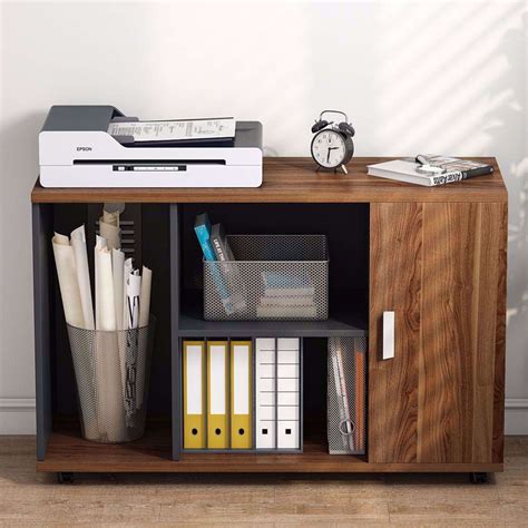 Tribesigns 39 Inches File Cabinet Large Storage Printer Stand Mobile