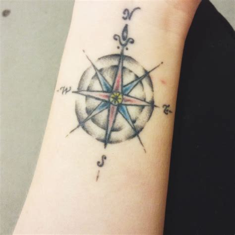 Compass Rose Wrist Tattoo Wrist Tattoos For Guys Compass Tattoo