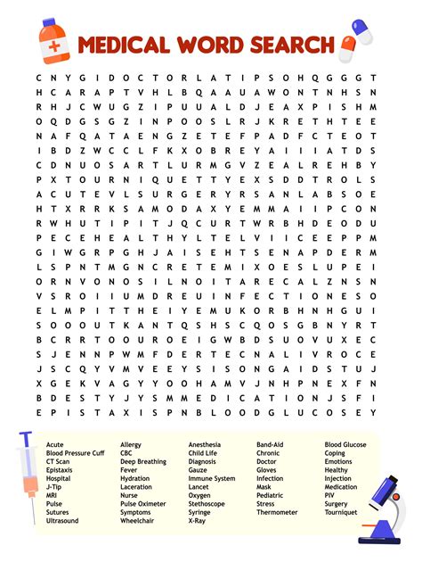 10 Best Medical Word Search Puzzles Printable Pdf For Free At Printablee