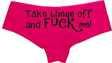 Knaughty Knickers Take These Off And Me Sexy Slutty Underwear Pink Panties Uk Clothing