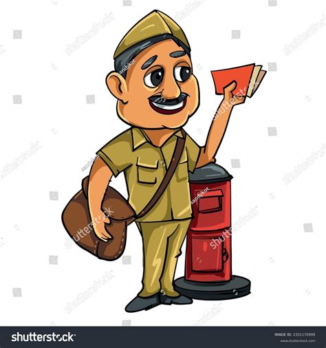 Indian Postman Photos And Images And Pictures Shutterstock