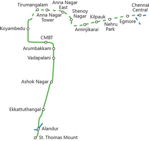 Chennai Metro Green Line Route Map Timing And Real Estate Impact