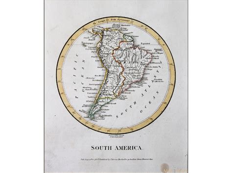 South America Antique Old Map J Cooke 1800 Mapandmaps