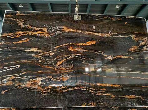 Black Magma Granite Slabs For Countertops From Chinese Stone Factory