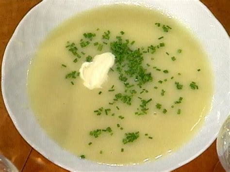 Begin by trimming the leeks, discarding the tough outer layer. Cream of Leek and Potato Soup Recipe | Food Network