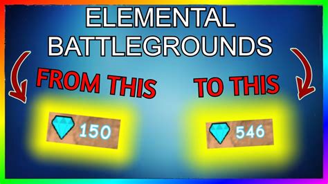 How To Get Gems Quickly In Elemental Battlegrounds ROBLOX YouTube