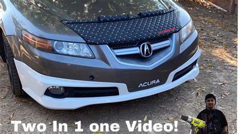 2 Front Aspec Lip Install On A Acura Tl Youtube